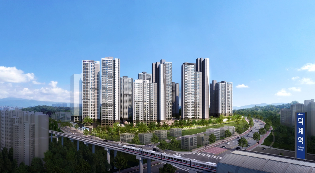 지웰 엘리움 양주 덕계역 투시도. 신영 제공