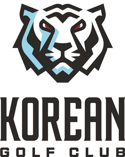 한국의 흰 호랑이 백호를 주제로 만든 LIV 골프 코리안 골프 클럽 상징.  LIV 골프 제공