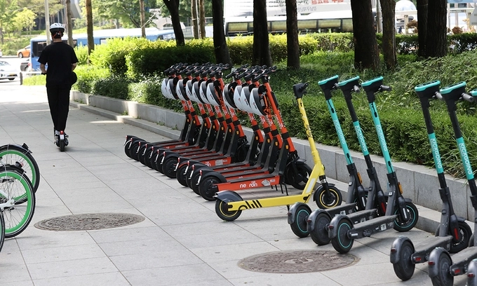 공유형 전동 킥보드. 사진은 기사와 무관(연합뉴스)