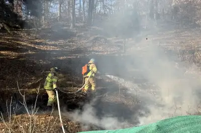 하마터면 산불 날 뻔…대구 군위서 화목 보일러 불티에 들판 화재