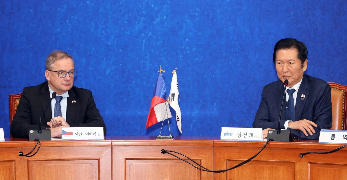 정청래, 주한체코대사 접견