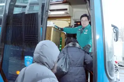 박일하 동작구청장, 시내버스 파업 현장점점