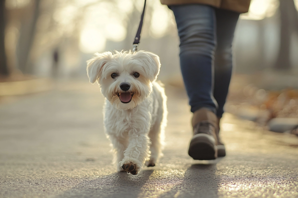 강아지 산책 이미지. 아이클릭아트