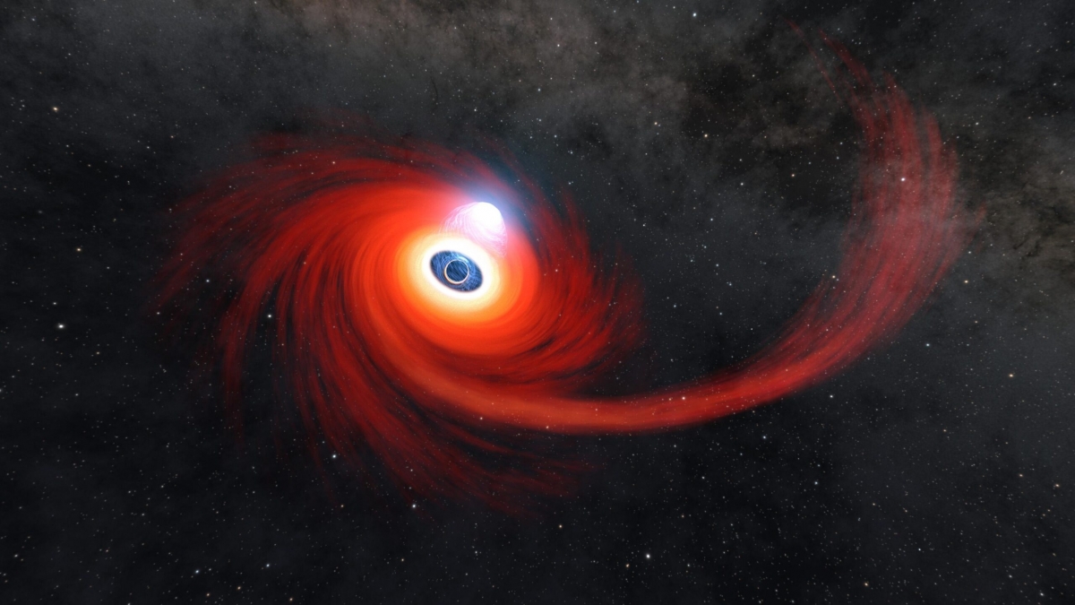 제임스 웹 우주망원경(JWST)이 관측한 ‘작은 붉은 점’은 초거대 블랙홀일 가능성이 크다는 연구 결과가 나왔다. NASA 제트추진연구소(JPL) 제공