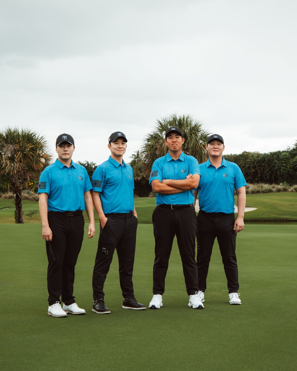 LIV 골프 코리안 팀 김민규(왼쪽부터), 송영한, 안병훈, 대니 리. LIV 골프 제공.