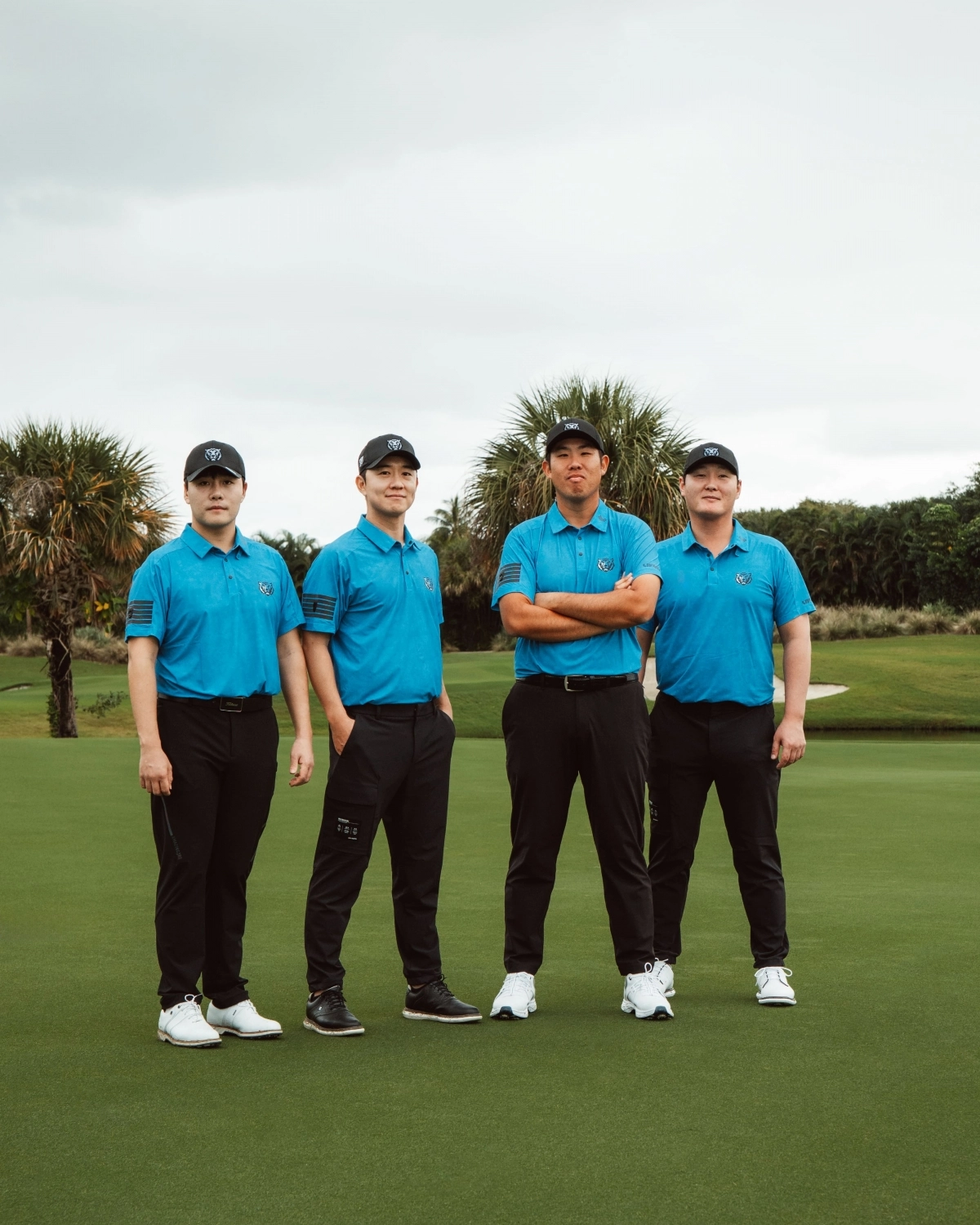 LIV 골프 코리안 팀 김민규(왼쪽부터), 송영한, 안병훈, 대니 리. LIV 골프 제공.