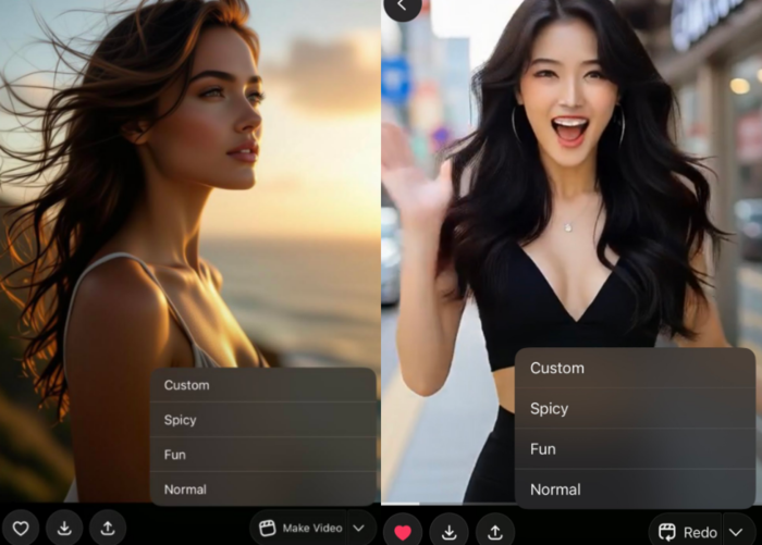 AI 챗봇 ‘그록’의 이미지 생성 옵션 중에는 성인용 콘텐츠를 생성할 수 있는 ‘스파이시 모드’(Spicy Mode)가 존재한다. 엑스(X) 캡처