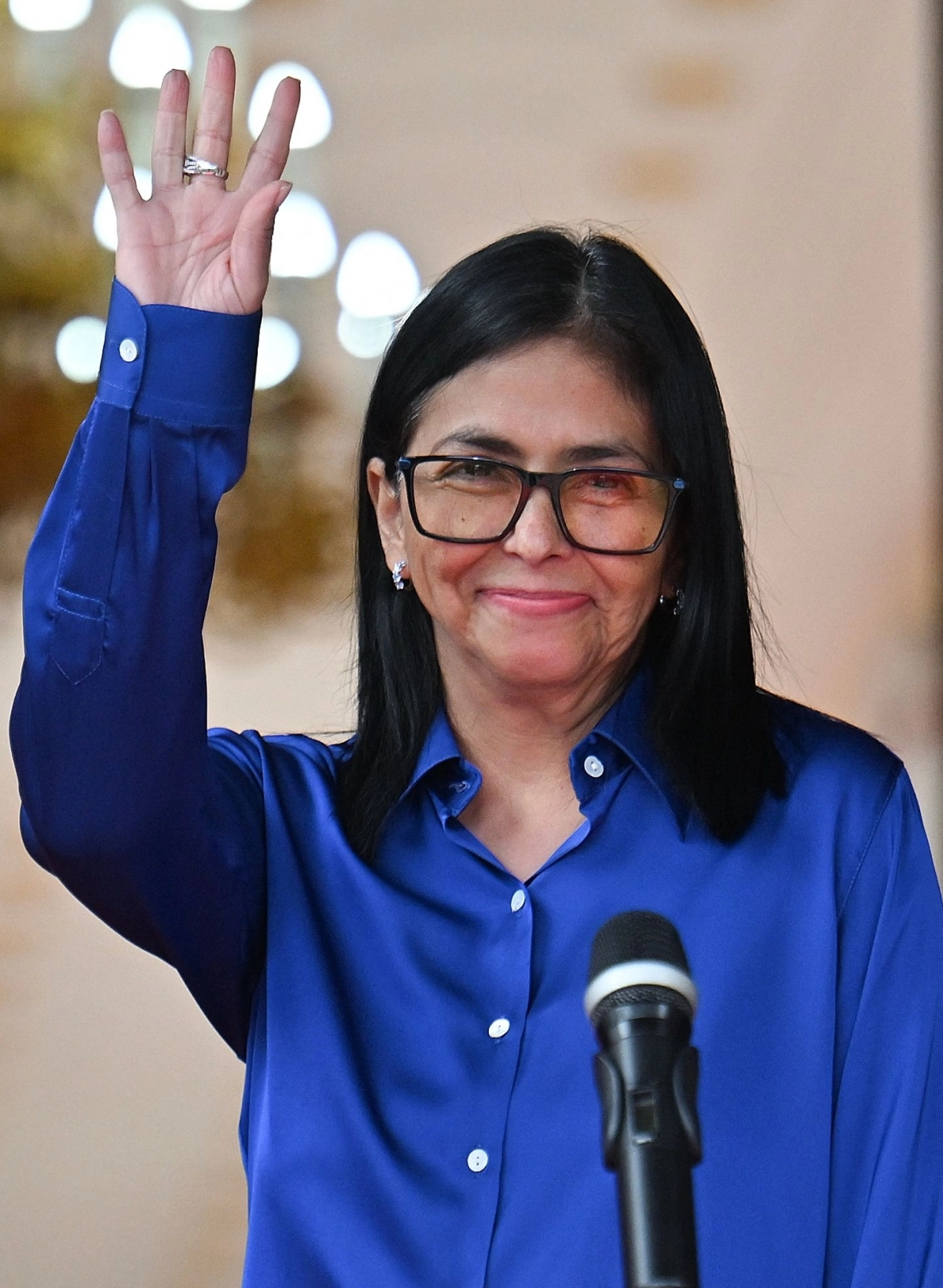 델시 로드리게스 베네수엘라 임시 대통령. AFP 연합뉴스