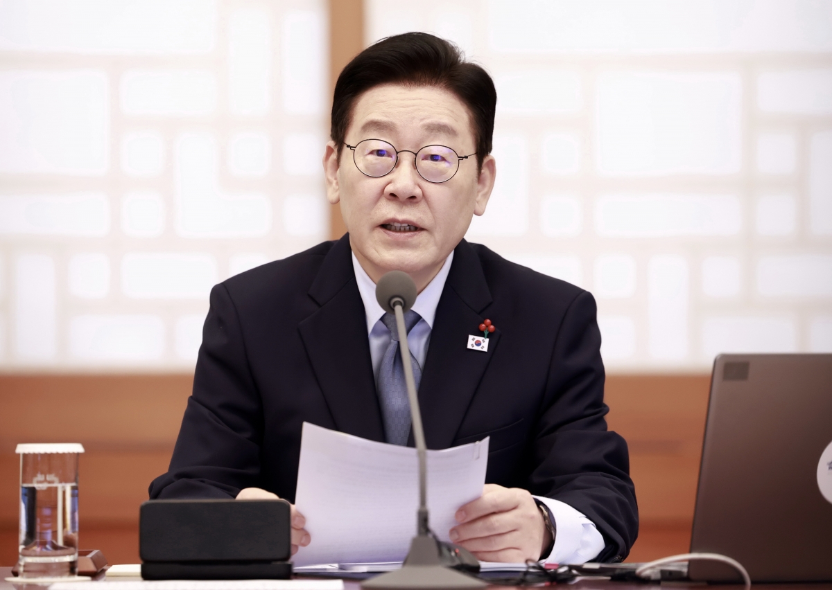 이재명 대통령이 15일 청와대에서 열린 수석보좌관회의에서 발언하고 있다. 2026.1.15. 청와대통신사진기자단