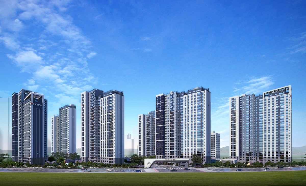 호반건설의 ‘김포풍무 호반써밋’ 투시도. 호반그룹 제공