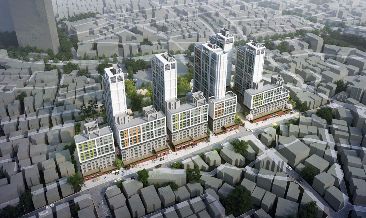 강동구 천호동 397-419번지 일대(천호3-2구역) 재개발 예상 조감도. 서울시 제공