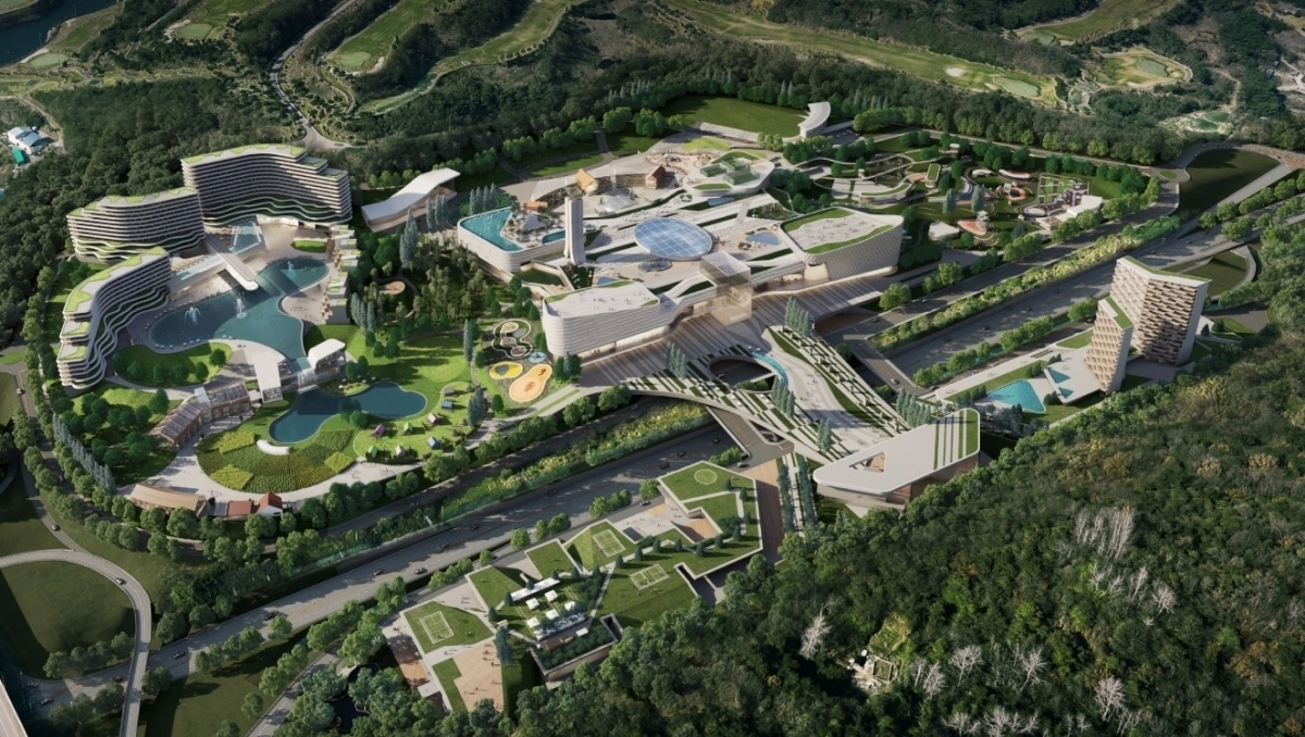 복합쇼핑몰 ‘그랜드 스타필드 광주’가 들어설 광주어등산관광단지 개발 조감도. 광주광역시 제공