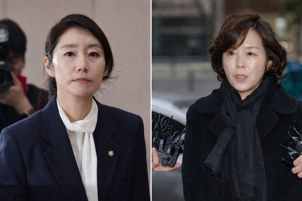 강선우(왼쪽) 무소속 의원과 김경 서울시의원. 뉴스1