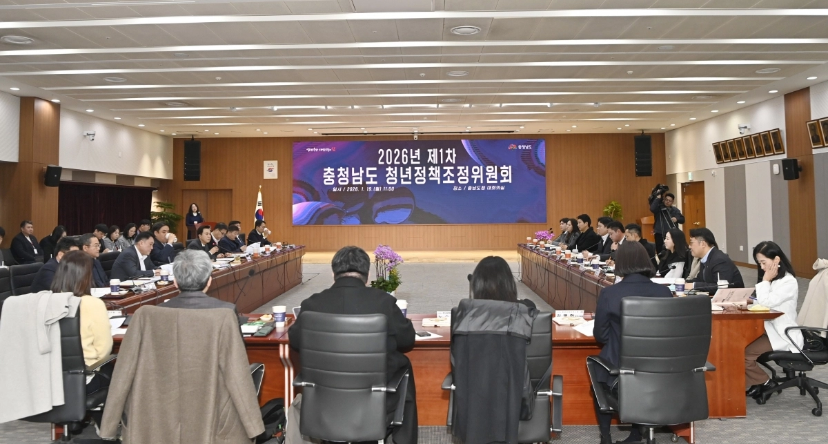 19일 ‘2026년 제1차 충남도 청년정책조정위원회’가 열리고 있다. 도 제공