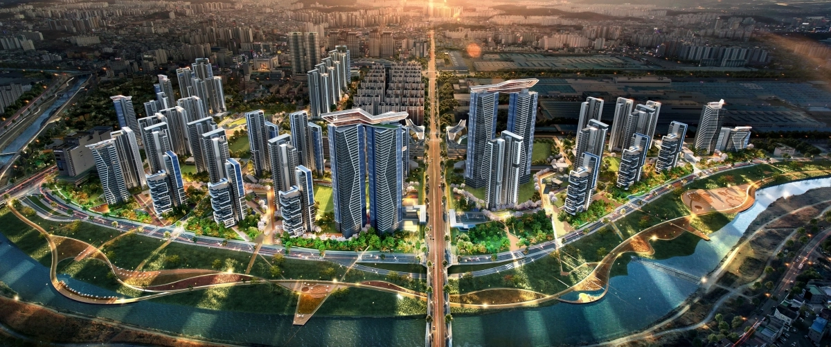 광주 광천동 재개발사업 조감도