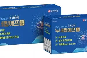 일양약품, 눈영양제 ‘누네탑에프 연질캡슐’ 출시