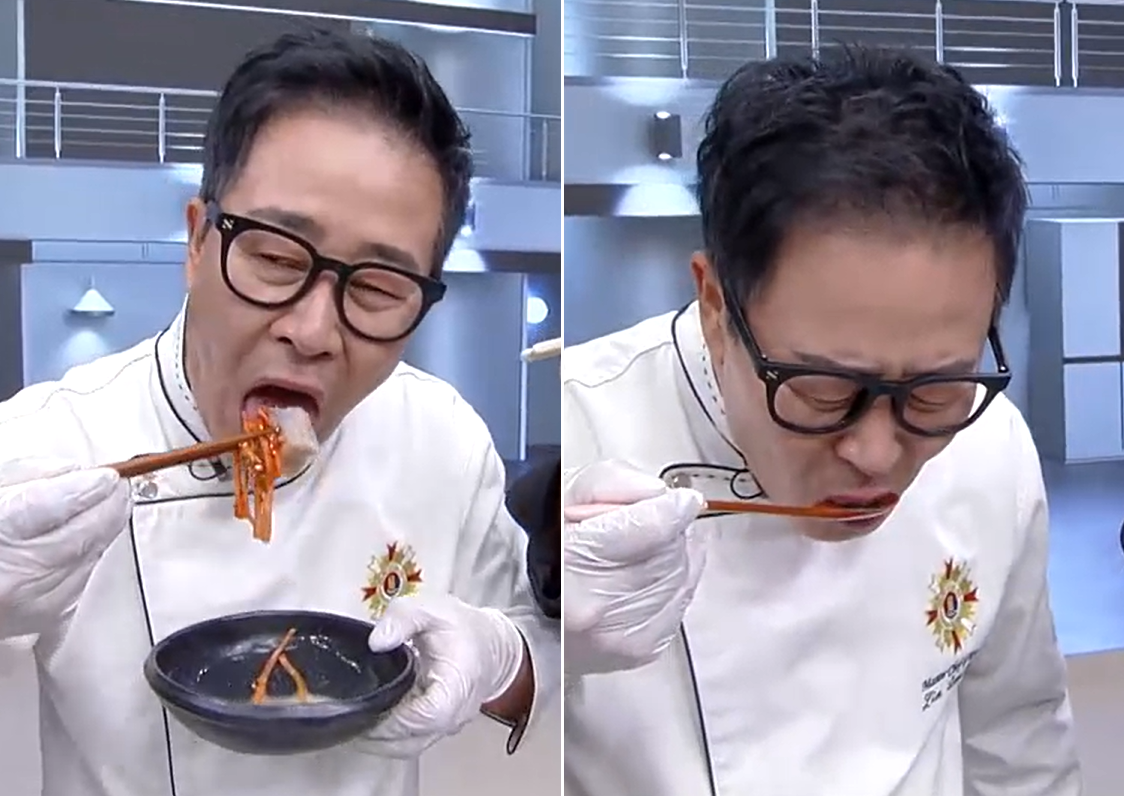 한식 조리기능장 임성근이 과거 음주운전 논란이 불거진 3일째인 20일 오전 홈쇼핑 채널 쇼핑엔티에 출연해 자신의 이름을 내건 도가니탕 제품을 판매하고 있다. 쇼핑엔티 홈페이지 캡처