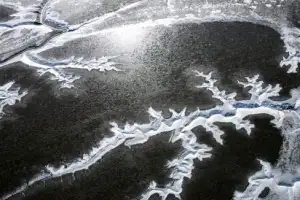 [포토] 한파가 빚은 수묵화