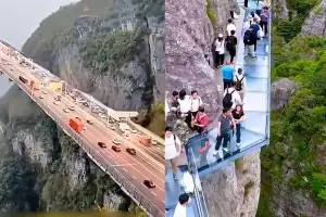 “세계에서 가장 위험한 설악산 유리 다리”…400만명이 속았다