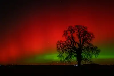 극지방 오로라가 서유럽에…하늘 뒤덮은 ‘이례적 장관’