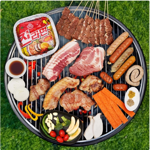 한돈·한우 캠핑세트.