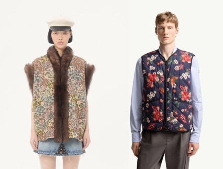 발렌티노(왼쪽)와 몽클레어에서 출시된 베스트. 발렌티노·몽클레어 공식 홈페이지 캡처