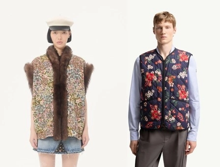 발렌티노(왼쪽)와 몽클레어에서 출시된 베스트. 발렌티노·몽클레어 공식 홈페이지 캡처