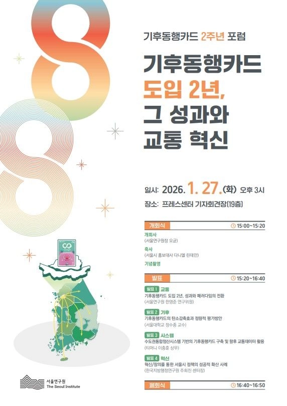 기후동행카드 2주년 포럼 포스터