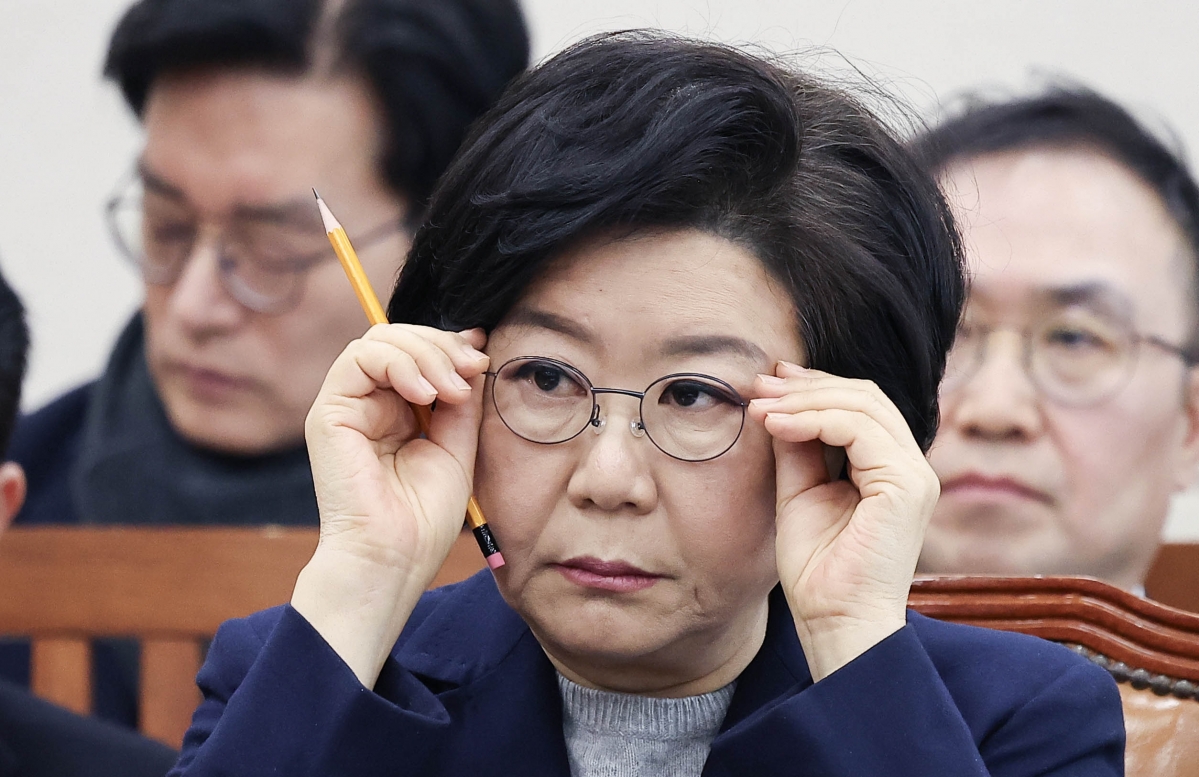 이혜훈 기획예산처 장관 후보자가 23일 국회 재정경제기획위원회에서 열린 인사청문회에서 의원 질의를 듣고 있다. 공동사진기자단