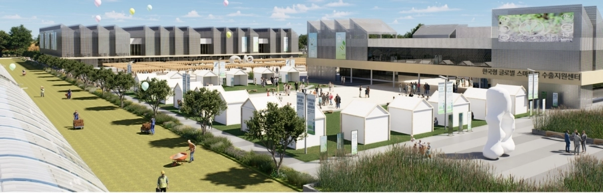 ‘한국형 글로벌 스마트팜 수출지원센터’ 조감도. 충남도 제공