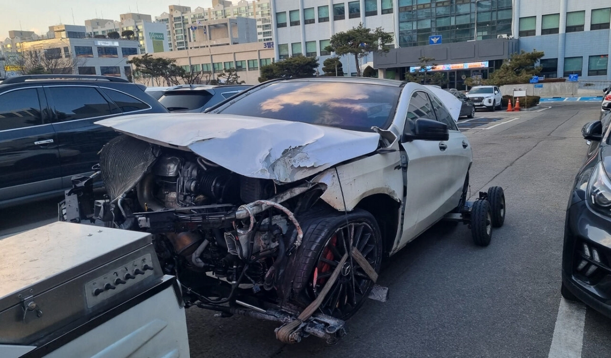 시흥서 압수한 음주운전자 차량(경기남부경찰청 제공)