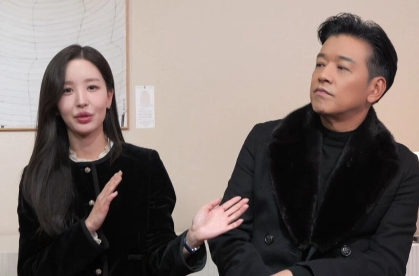 배우 류시원과 19세 연하 아내 이아영씨. TV조선 ‘조선의 사랑꾼’ 캡처