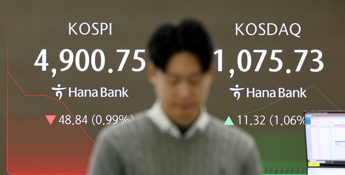 코스피, 트럼프발 관세 쇼크에 하락 출발...코스닥은 반등