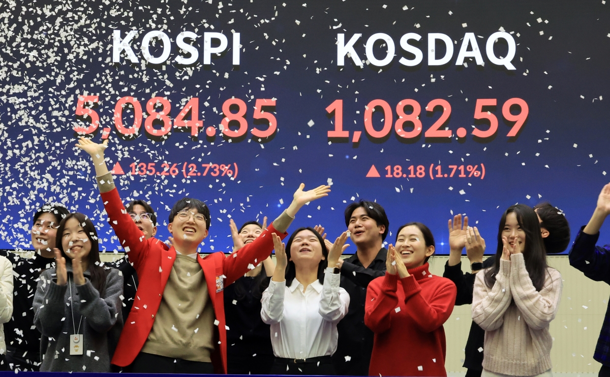 코스피 5000 코스닥 1000 동시 돌파