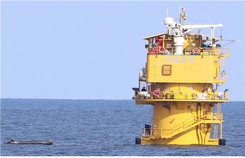 중국 서해 구조물  연합뉴스