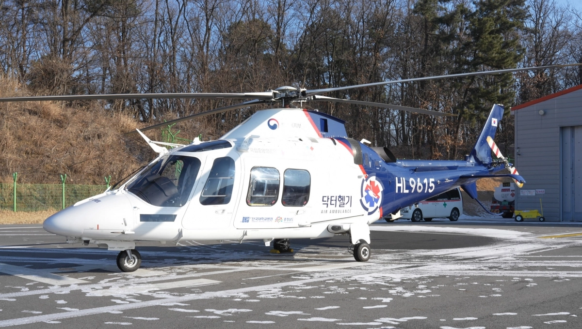 충남 닥터헬기. 단국대병원 제공