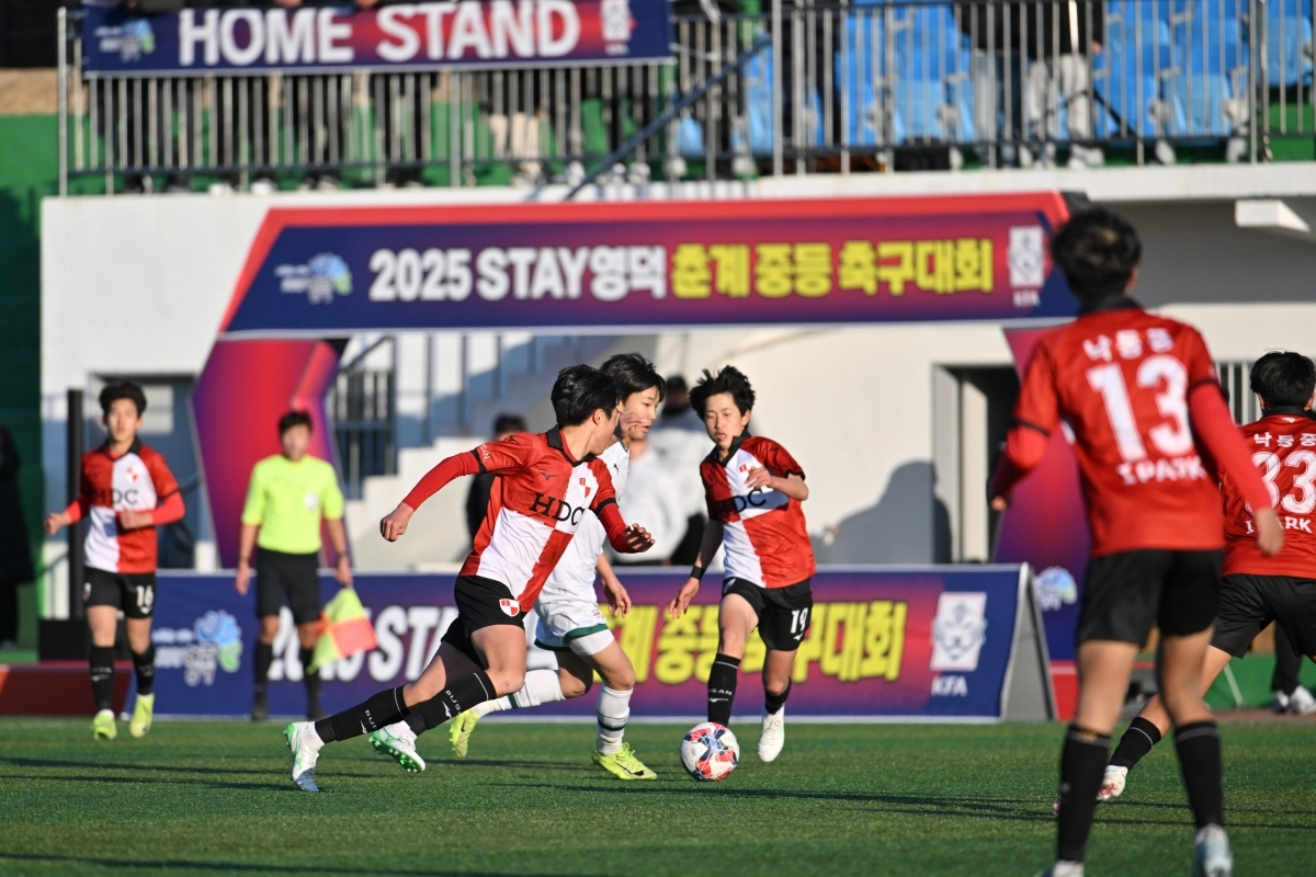 지난해 열린 STAY영덕 춘계 중등 축구대회 현장. 영덕군 제공