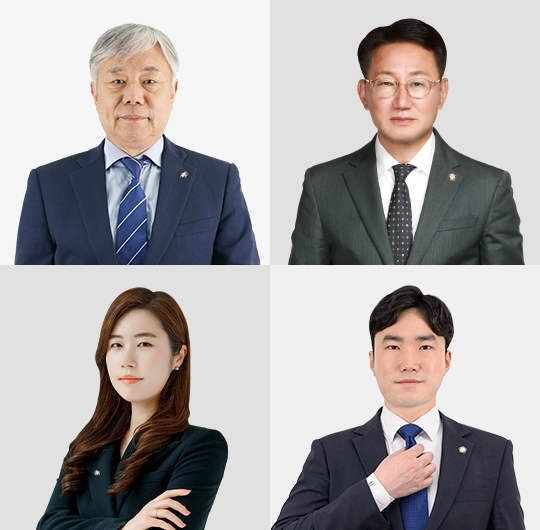 법무법인 대륜의 ‘학교폭력대응그룹’ 소속 변호사. 윗줄 왼쪽부터 시계방향으로 조영삼, 박규석, 김대원, 나은정 변호사. 법무법인 대륜 제공