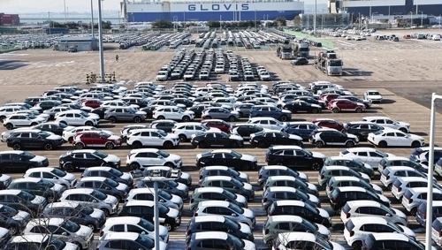 경기도 평택항에 수출용 차량이 세워져 있는 모습. 2026.1.27  연합뉴스