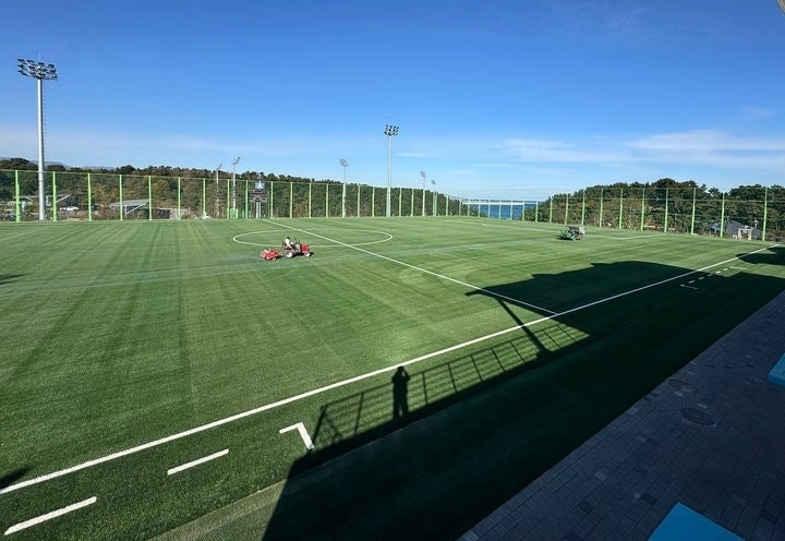 강원 삼척으로 전지훈련을 온 선수들이 자주 이용하는 삼척복합체육공원 축구 A구장. 삼척시 제공