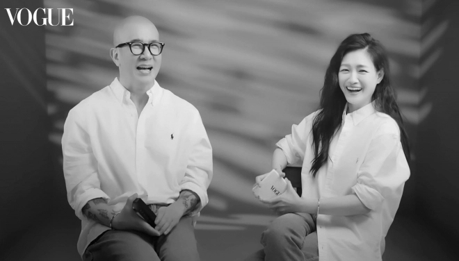 가수 구준엽(왼쪽)과 대만 배우 고 서희원. 유튜브 채널 ‘보그 대만’ 캡처