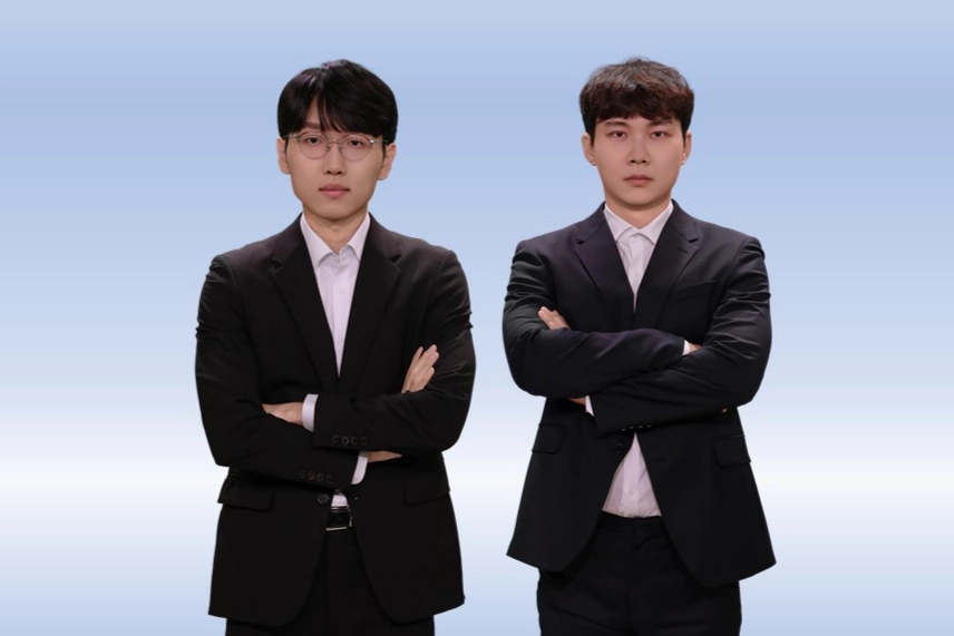 신진서(왼쪽) 9단과 박정환 9단. 한국기원 제공