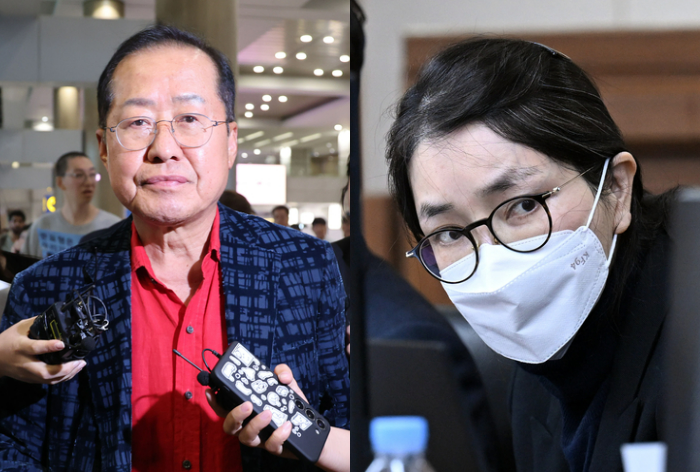 홍준표 전 대구시장, 김건희 여사. 연합뉴스