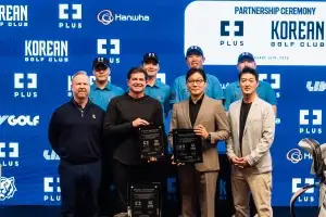 LIV 골프 코리안GC,  한화금융 ‘PLUS’ 로고 달았다