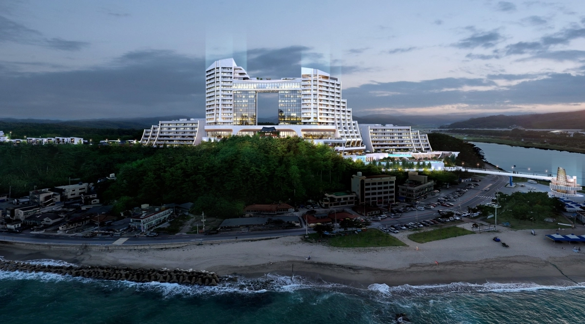 경북 울진군에 조성될 오션리조트 조감도. 울진군 제공