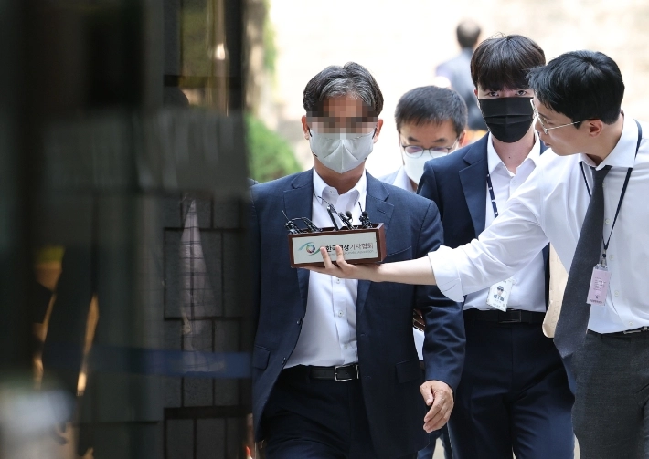 송영길 전 더불어민주당 대표의 전 보조관 박용수씨.  연합뉴스