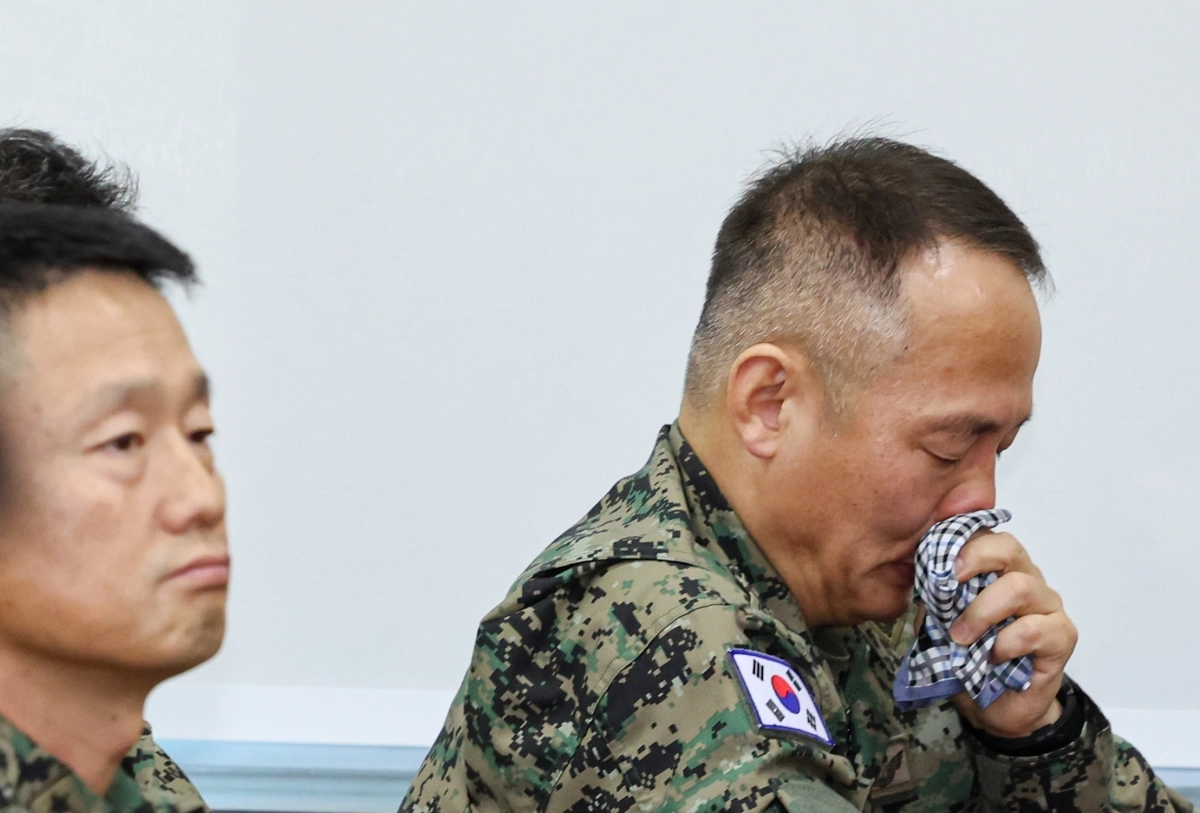 눈물 보인 이상현 1공수여단장