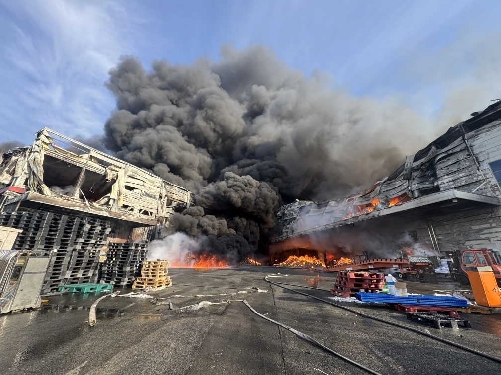 충북 음성군 공장 화재 현장. 소방청 제공