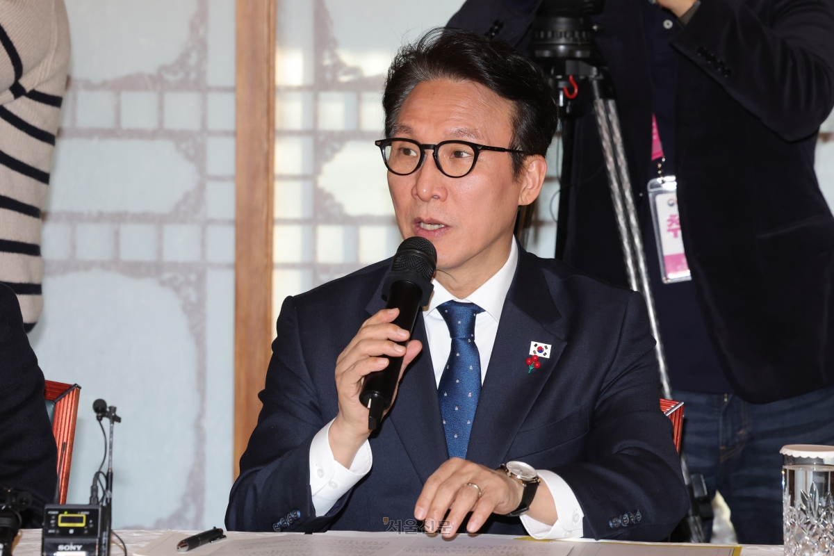 김민석 국무총리가 21일 서울 종로구 삼청동 총리공관에서 열린 고위당정협의회에서 발언하고 있다. 2025.12.21. 홍윤기 기자