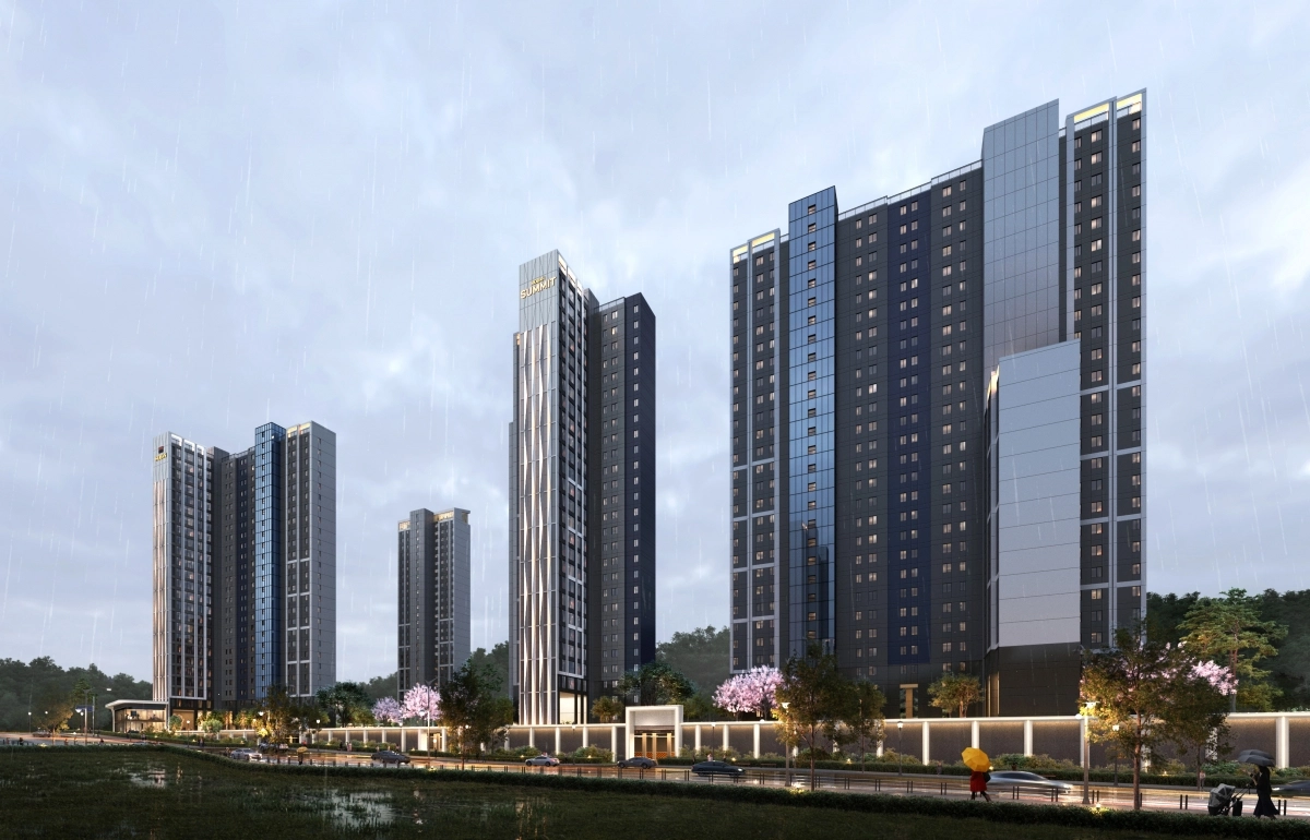 호반건설이 선보일 경기﻿ 안산시 고잔연립6구역 재건축사업 단지 투시도. 호반그룹 제공